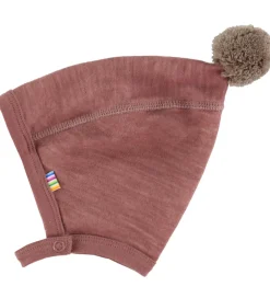 Babyhjelme*Joha Babyhjelm - Uld/Bambus - Mørk Rose