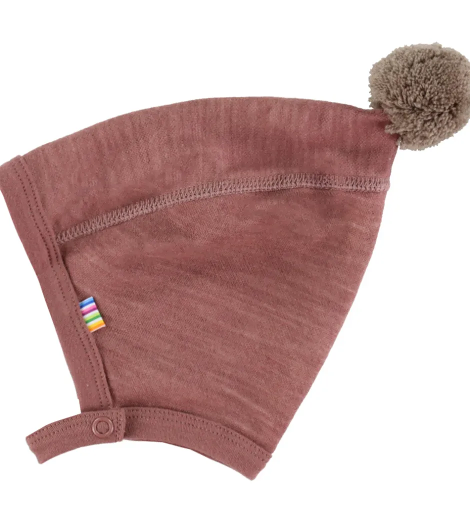 Babyhjelme*Joha Babyhjelm - Uld/Bambus - Mørk Rose