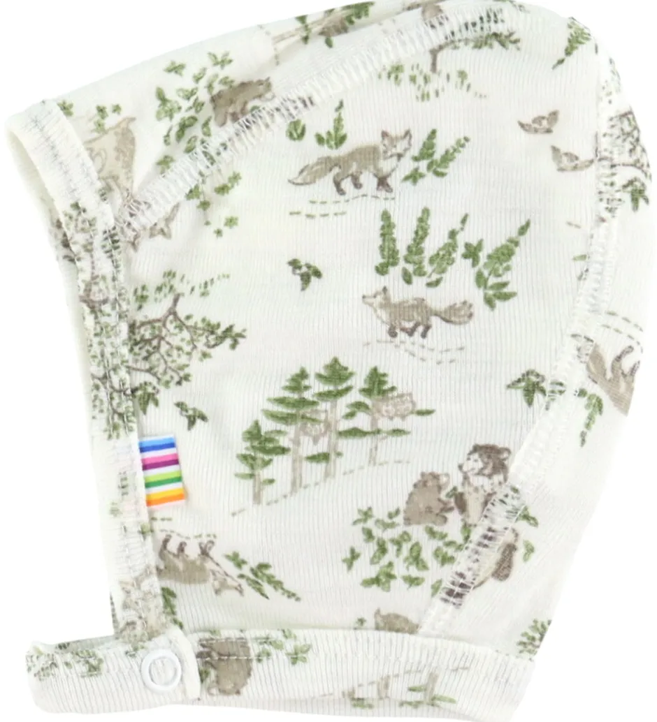 Babyhjelme*Joha Babyhjelm - Uld/Silke - Off White m. Træer