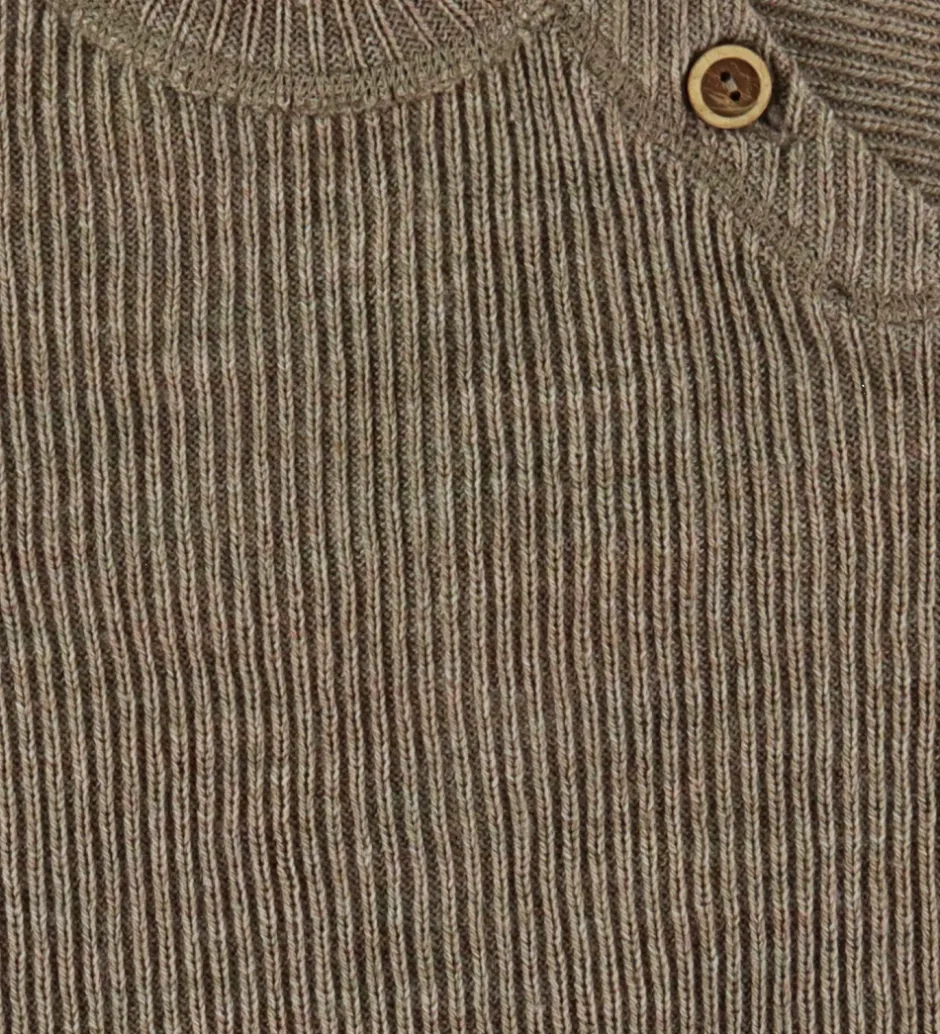 Bluser|Unisex-Tøj*Joha Bluse - Strik - Uld - Beige Meleret