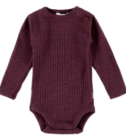 Bodyer|Uld*Joha Body l/æ - Uld - Rib - Blomme