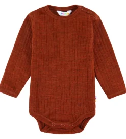 Børn Joha Body l/æ - Uld - Rib - Rust