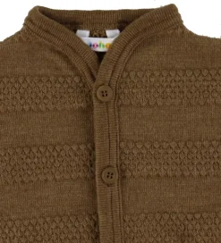 Børn Joha Cardigan - Strik - Uld - Varm Brun