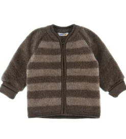 Cardigans|Unisex-Tøj*Joha Cardigan - Uld - Brun
