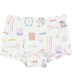 Børn Joha Hipster - 2-pak - Viskose/Bambus - Off White m. Print