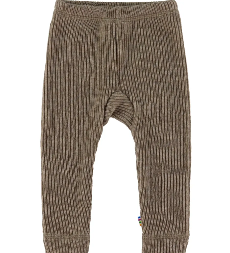 Børn Joha Leggings - Strik - Uld - Beige Meleret