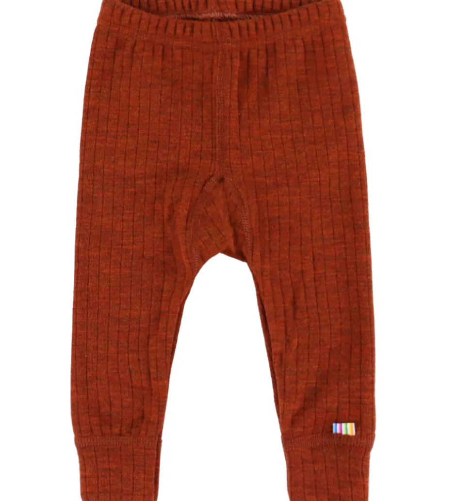 Børn Joha Leggings - Uld - Rib - Rust