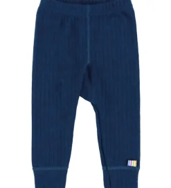 Børn Joha Leggings - Uld - Rib - Mørk Turkis