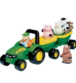 Traktorer*John Deere Arbejdsbil - 36 cm - Traktor m. Dyr