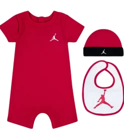 Sommerdragter*Jordan Gaveæske - 3-pak - Sommerdragt/Hue/Hagesmæk - Gym Red