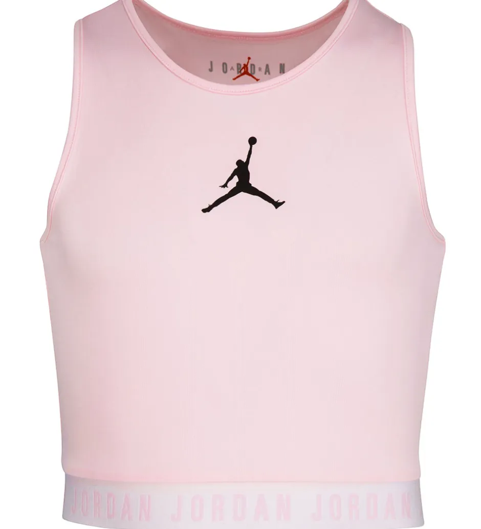 T-Shirts Og Toppe*Jordan Sportstop - Dri-Fit - Pink Foam m. Logo