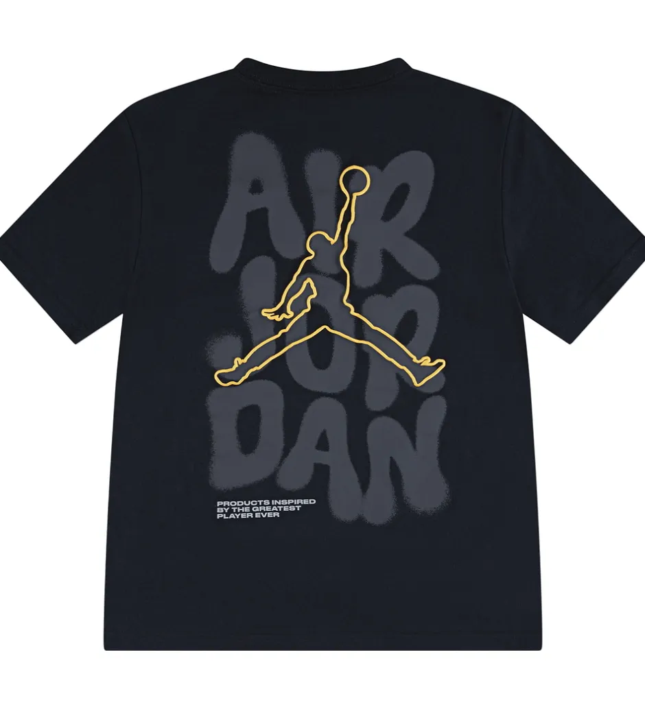 T-Shirts*Jordan T-shirt - Sort m. Guld