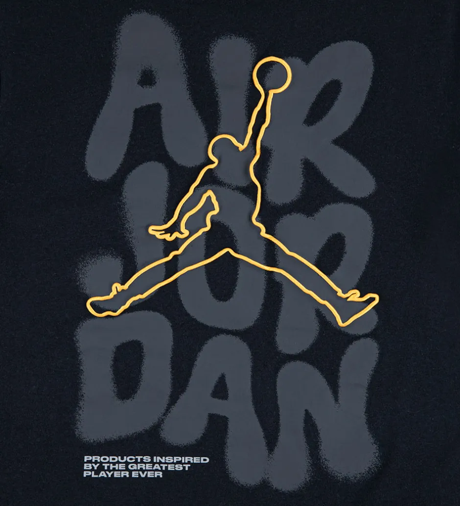 T-Shirts*Jordan T-shirt - Sort m. Guld