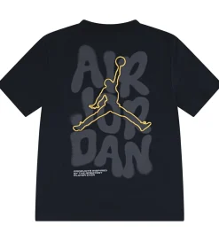 Børn Jordan T-shirt - Sort m. Guld