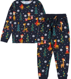 Børn Jule-Sweater s Nattøj - 2-Delt - Christmas Giraffes
