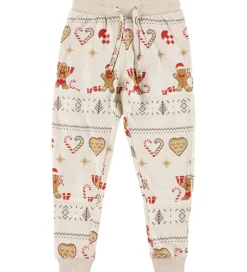 Nattøj*Jule-Sweater s Nattøj - 2-Delt - Christmas Cookie - Beige