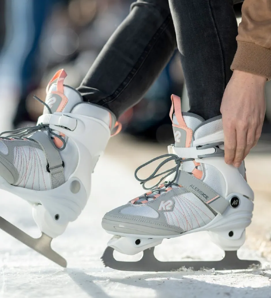 K2 Skøjter - Alexis Ice - Figure Blade - Hvid/Orange