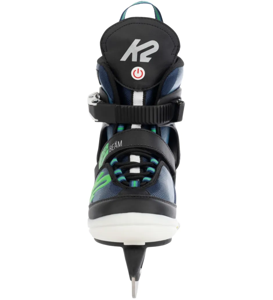 Skøjter*K2 Skøjter m. Lys - Raider Beam Ice - Blå