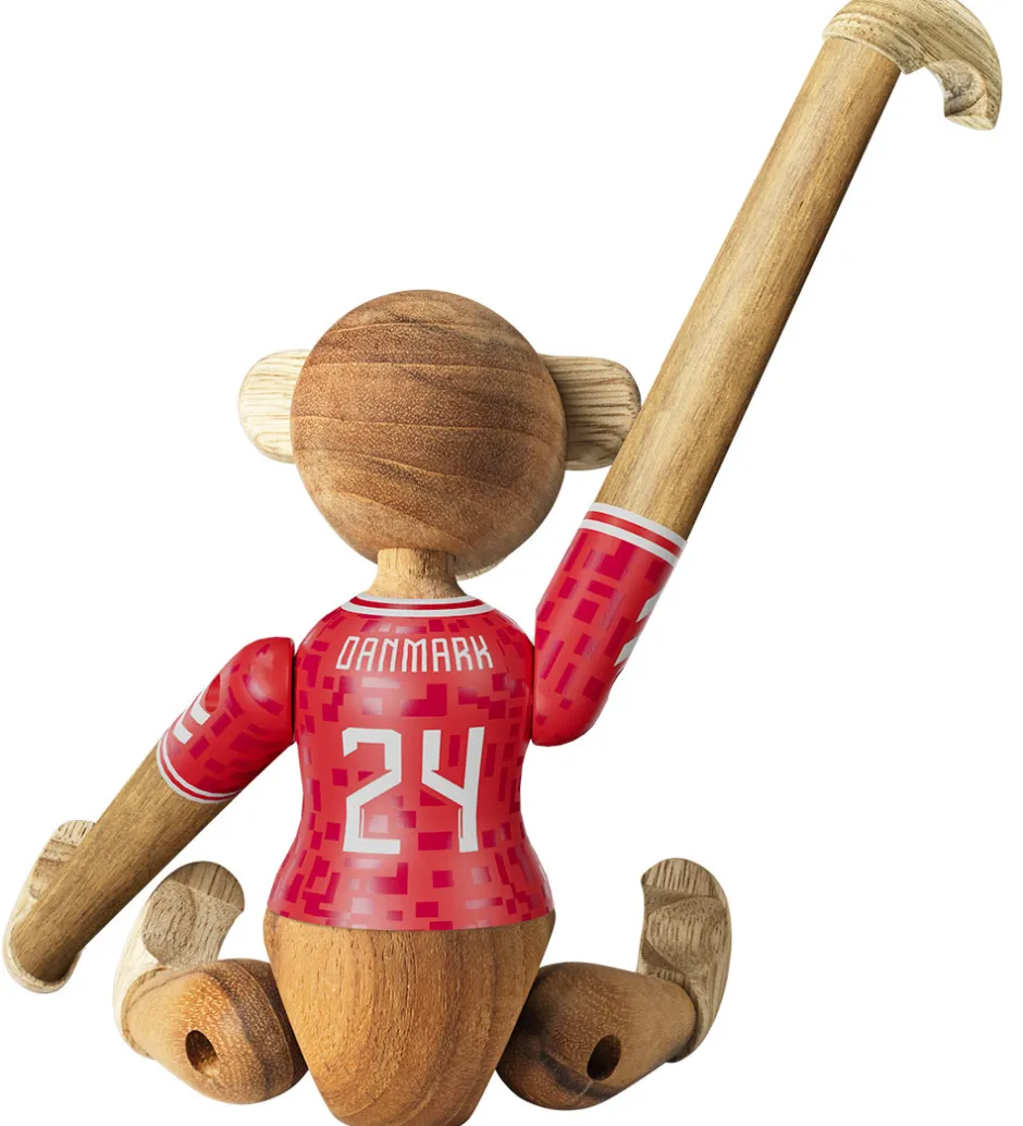 Kay Bojesen Træfigur - Abe - DBU Herre 2024 - Mini - Teak/Limba
