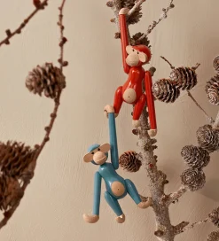 Pyntefigurer*Kay Bojesen Træfigur - Abe - Mini - Vintage Blå