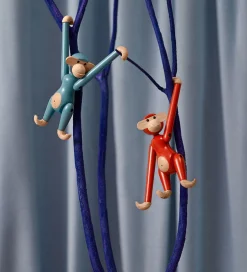 Pyntefigurer*Kay Bojesen Træfigur - Abe - Mini - Vintage Blå