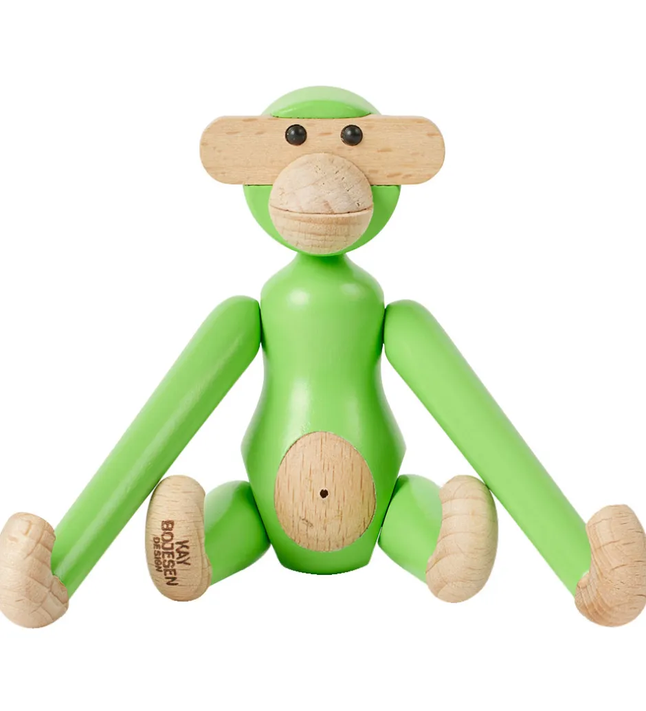 Pyntefigurer|Dekoration*Kay Bojesen Træfigur - Abe - Mini - Lys Grøn