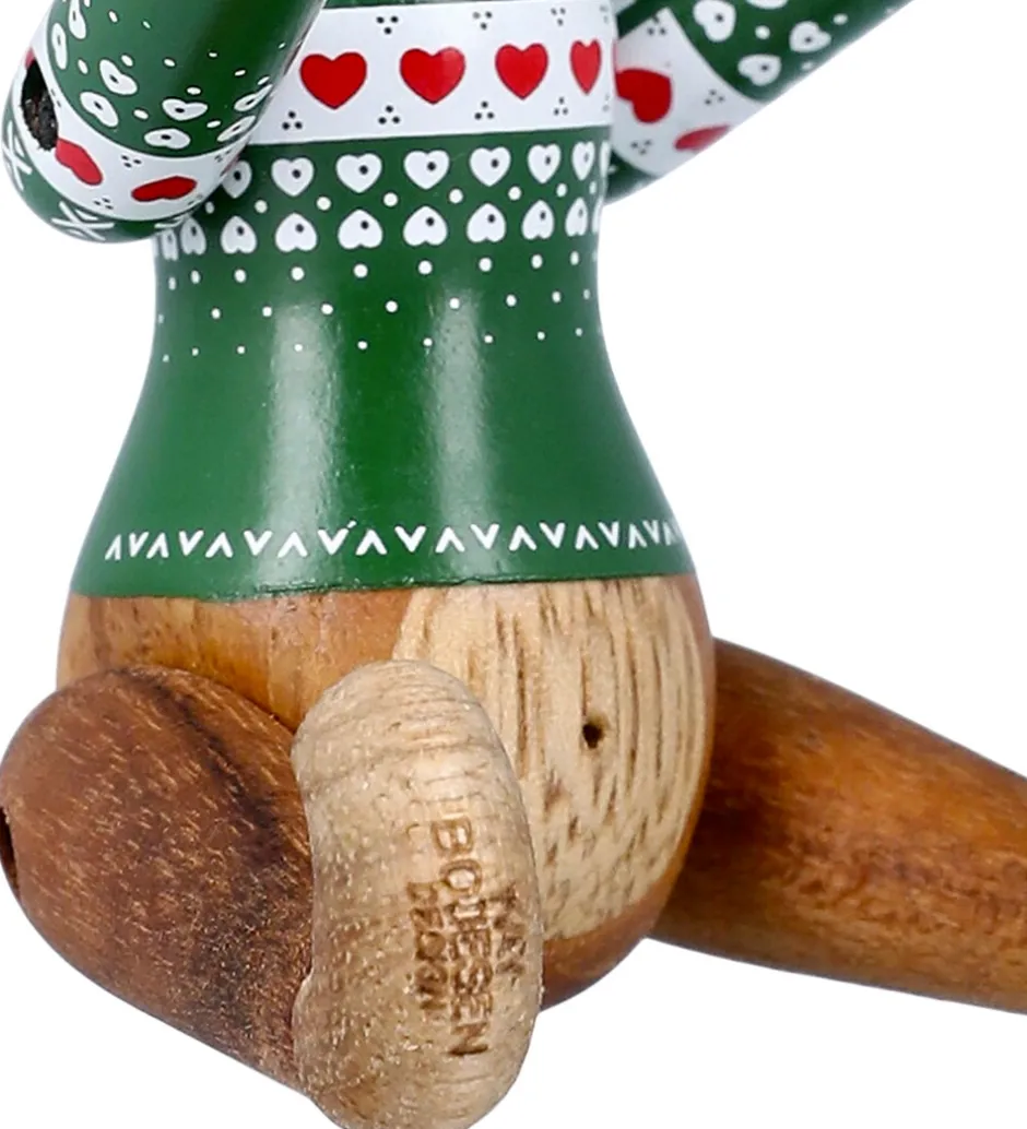 Kay Bojesen Træfigur - Abe Julesweater 2025 - Mini Grøn