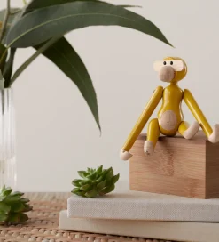 Pyntefigurer*Kay Bojesen Træfigur - Abe - Vintage - Mini - Gul