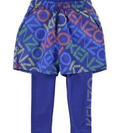 Træningsbukser|Sportsshorts*Kenzo Leggings/Shorts - Exclusive Edition - Vivid Blue m. Logo