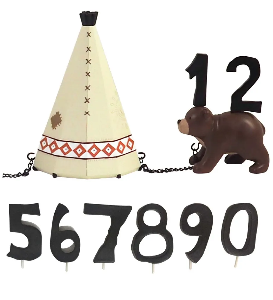 Fødselsdagstoge*Kids by Friis Fødselsdagstog - Indianerpige m. 11 Tal