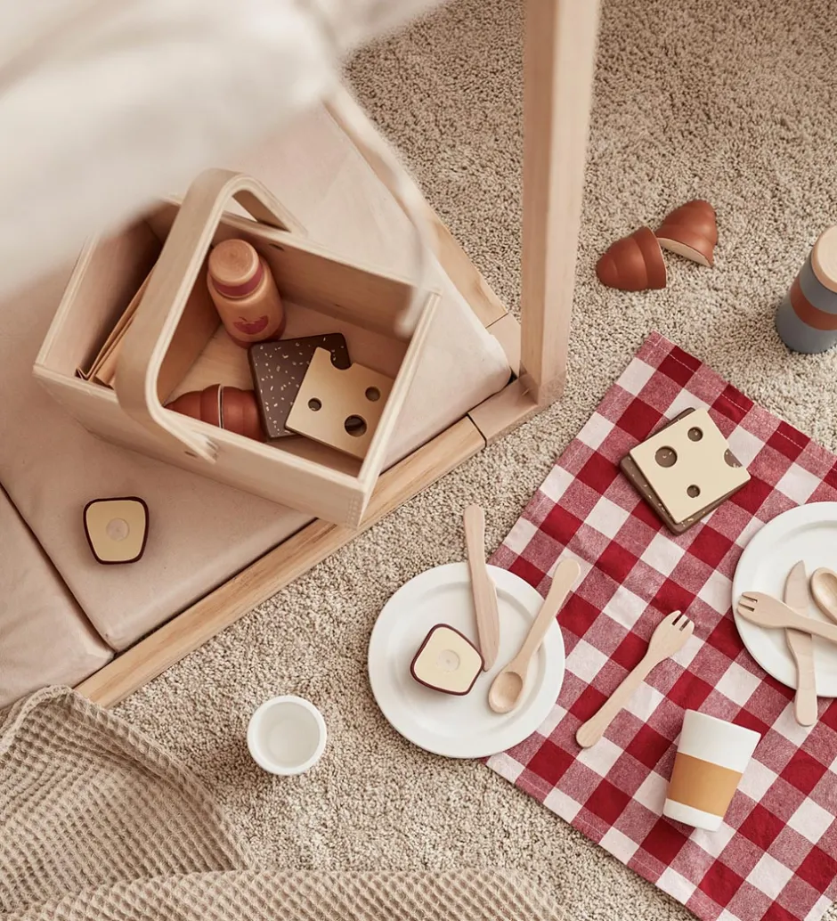 Legemad*Kids Concept Legemad - Picnic sæt - Træ