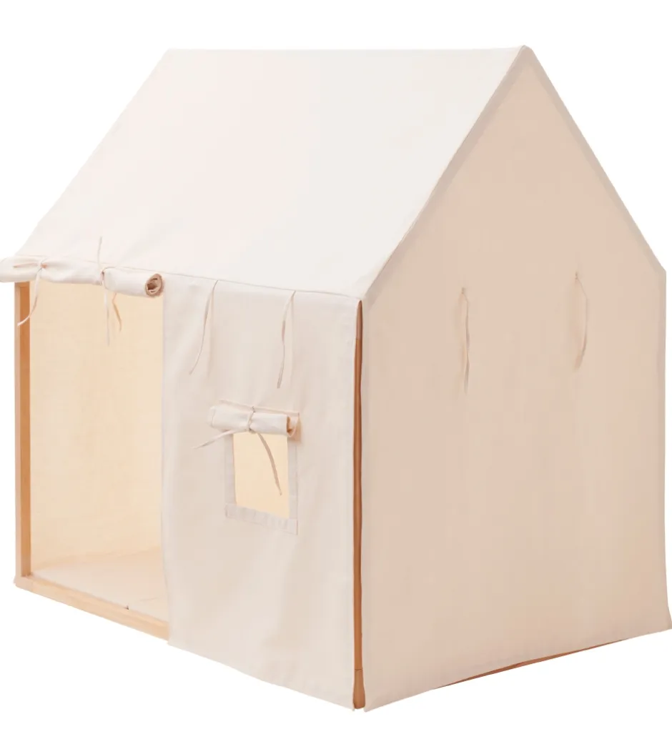 Legetelte|Legetelte*Kids Concept Legetelt - Hus - 110x84 cm - Naturhvid