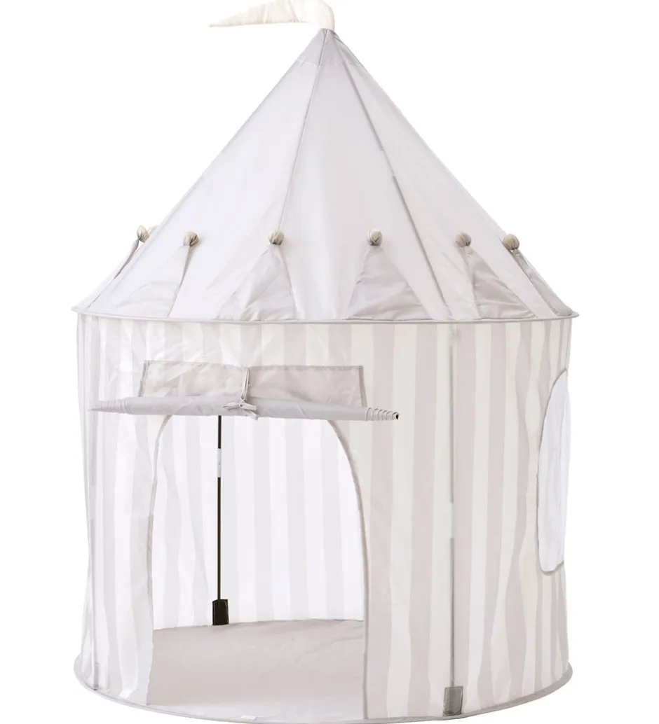 Legetelte|Legetelte*Kids Concept Legetelt - 100x130 cm - Grå Striber