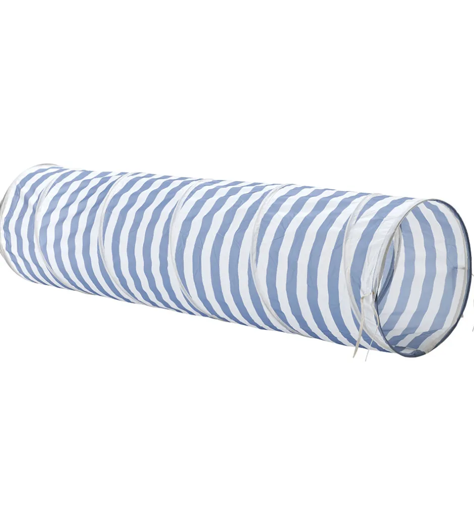 Motorisk Legetøj*Kids Concept Legetunnel - 180 cm - Blå Striber