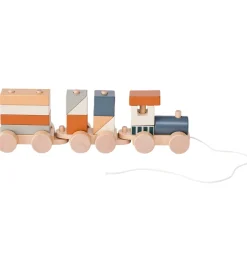Trælegetøj*Kids Concept Tog m. Klodser - 38 cm - Træ
