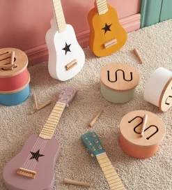 Musikinstrumenter*Kids Concept Trælegetøj - Tromme Mini - 16,5 x 9 cm - Blå