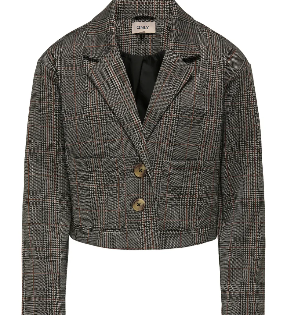 Konfirmationstøj|Jakkesæt Og Blazers*Kids Only Blazer - KogFine - Seal Brown/Libra Checks