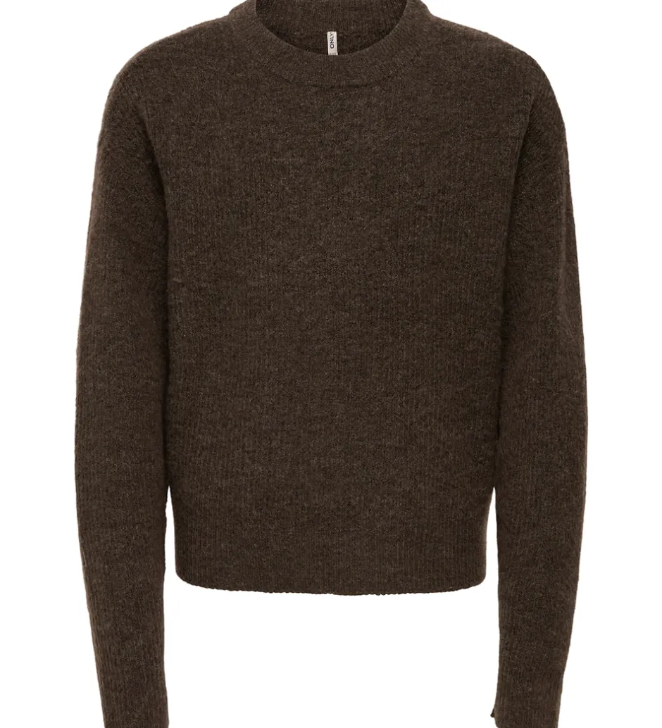 Bluser*Kids Only Bluse - Strik - KogCamilla - Black Coffee/ Melange