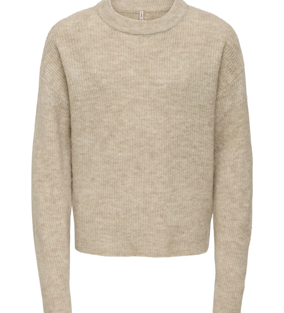 Børn Kids Only Bluse - Strik - KogCamilla - Stone/ Melange