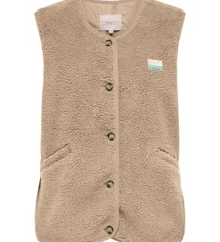 Veste*Kids Only Fleecevest - Teddy - KogBaby - Cuban Sand/Vintage Badg