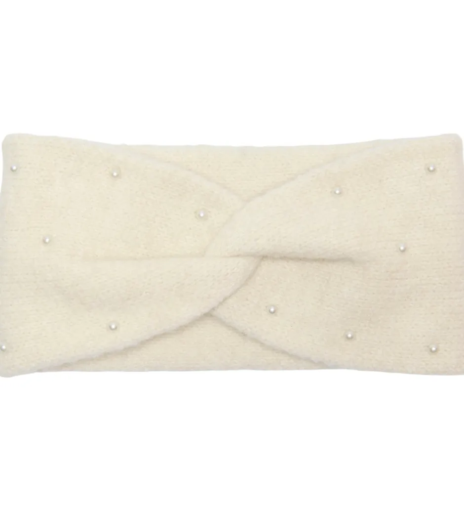 Børn Kids Only Hårbånd - Strik - KogChyna - Whitecap Gray/Pearls