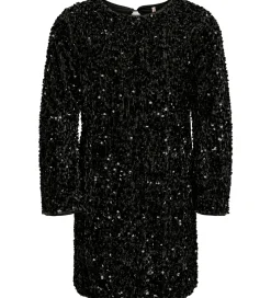 Kjoler*Kids Only Kjole - KogConfidence - Black m. Palietter