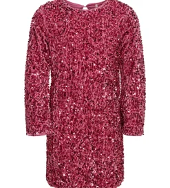 Kjoler*Kids Only Kjole - KogConfidence - Rose Wine m. Palietter