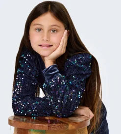 Børn Kids Only Kjole - KogConfidence - Velour/Palietter - Naval Acade