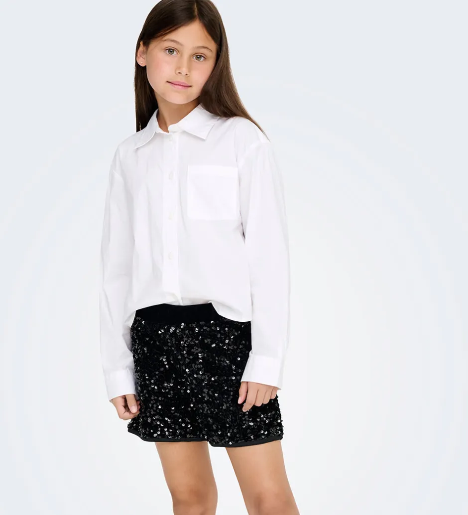 Shorts Og Knickers*Kids Only Shorts - KogConfidence - Sort m. Palietter