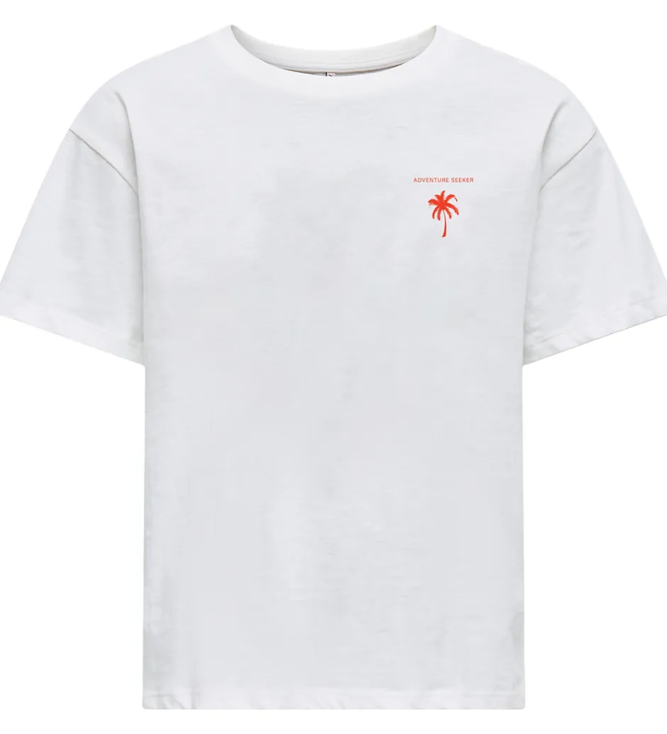 Børn Kids Only T-Shirt - KogVivienne - Cloud Dancer/Adventures