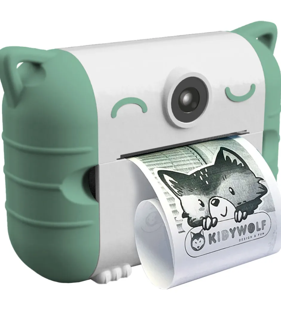 Børn Kidywolf Kamera m. Printer - Kidyprint - Camera Green