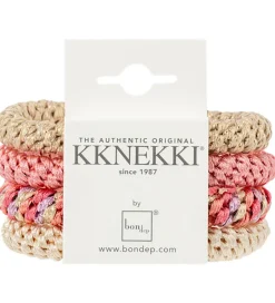 Hårelastikker*Kknekki Hårelastikker - 4-pak - Pink Glitter