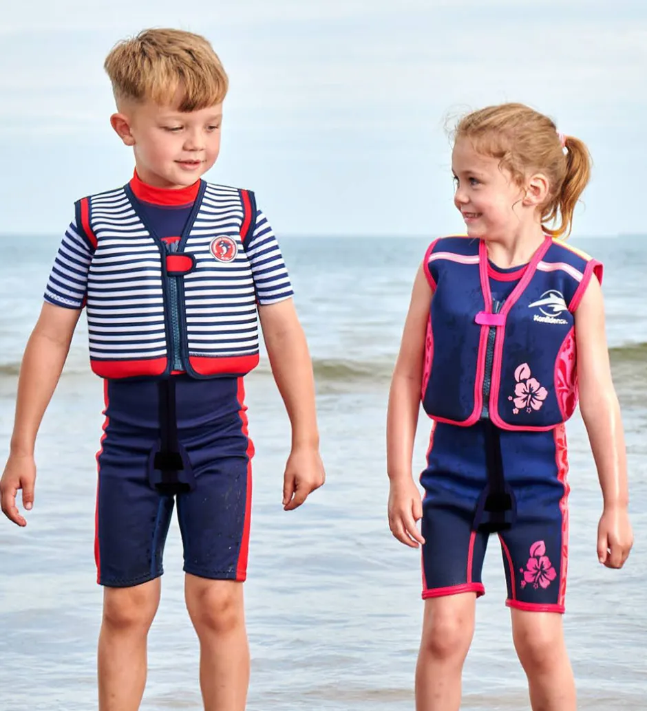 Svømmeveste*Konfidence Svømmevest - Original - Navy Hibiscus
