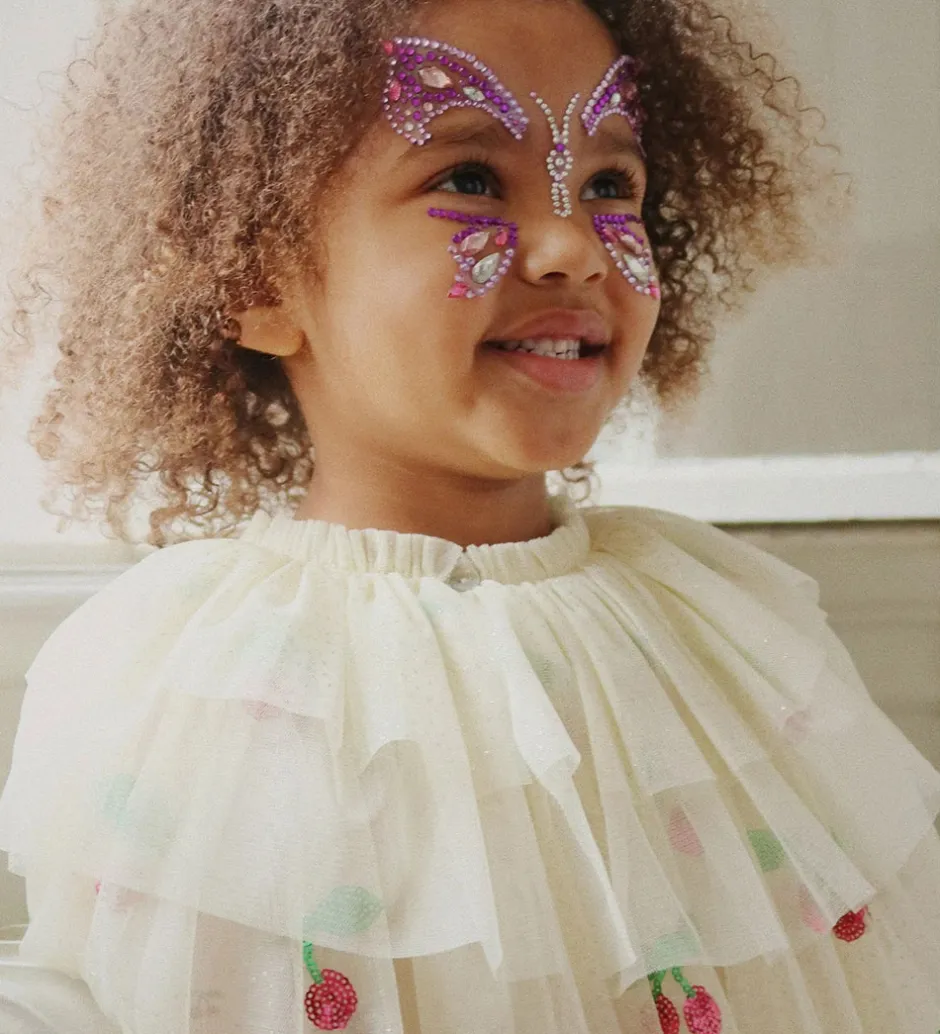 Halloween*Konges Sløjd Ansigtssmykker - Purple Rain
